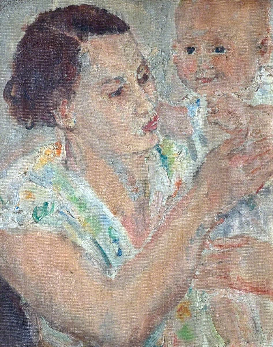 Ethel Walker - Madre e bambino, County Hall, Leicestershire County Council Artworks Collection